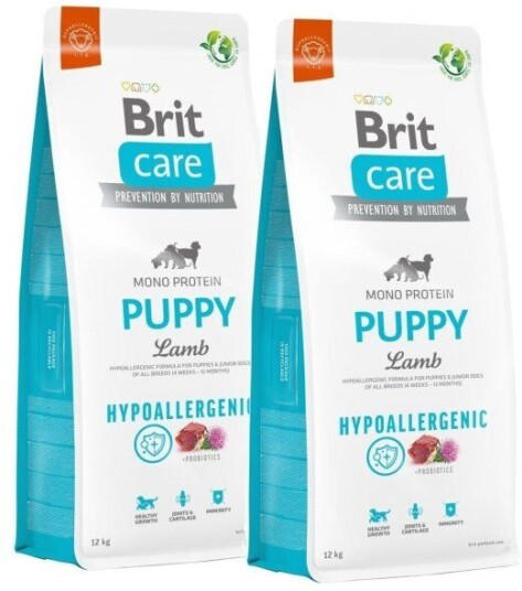 Brit Care Puppy Hypoallergenic Lamb 2x12 kg