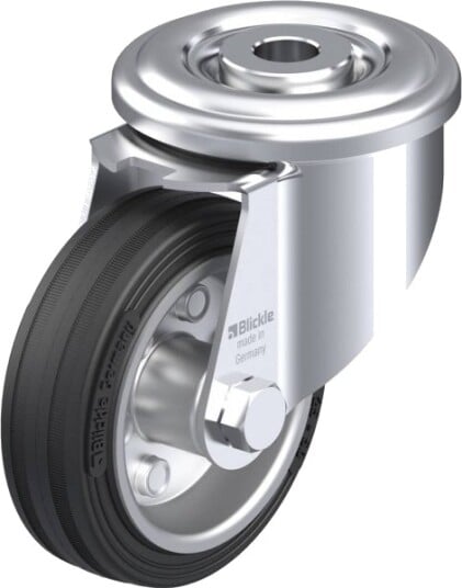 Blickle 536409 Ler-Ve 80R Styrehjul, Hjuldiameter: 80 Mm, Bæreevne (Maks.): 50 Kg, 1 Stk