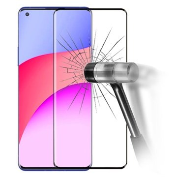 Full Dekning OnePlus 8 Pro Beskyttelsesglass Svart