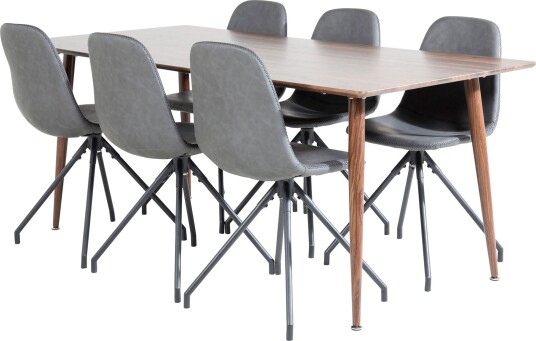 Ypas Spisebord 180 cm Med 6 Ypas Spisestoler -