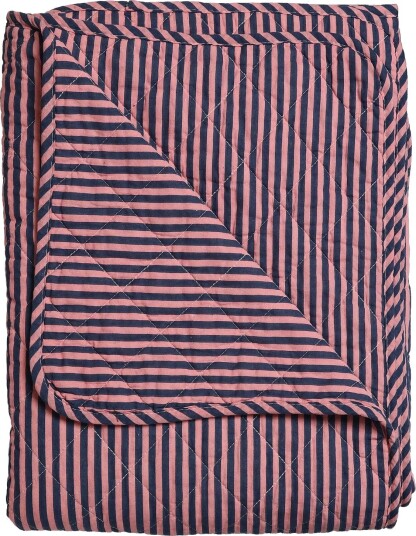 Au Maison Quilt Ethnic, Stripe-Dusty Pink, 140X220 Cm - PINK - 140X220 cm