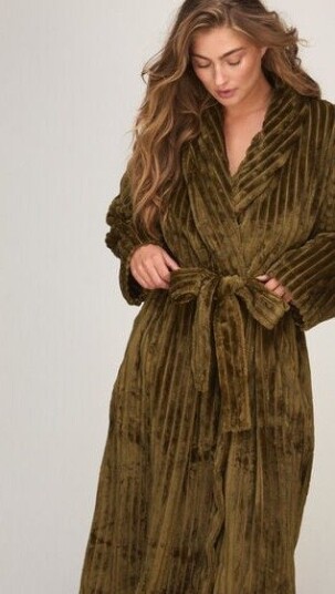 Hunkemöller Badekåpe Jacqueared Fleece Grønn