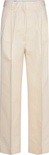 Filippa K Darcey Linen Trousers   Cream   32