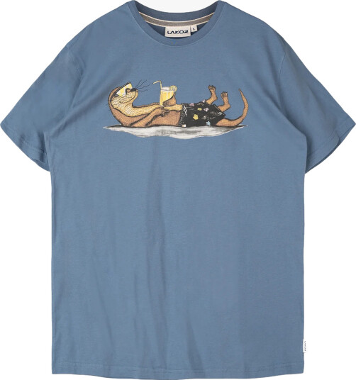 Lakor An Otter Vacation T shirt Blå XL
