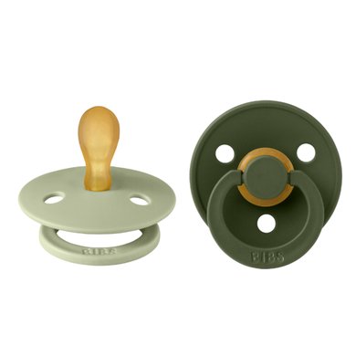 BIBS® Smokk Colour Symmetrisk smokk Sage & Hunter Green 0-6 måneder 2 stk. BIBS® Smokk Colour Symmetrisk smokk Sage & Hunter Green 0-6 måneder 2 stk.