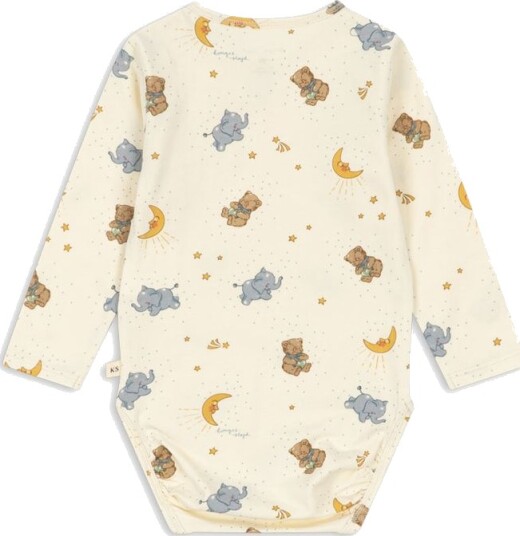 Konges Sløjd Body I/e   Valp   Konges Sløjd   1½ år (86)   Langermet Body Beige Blå Grå