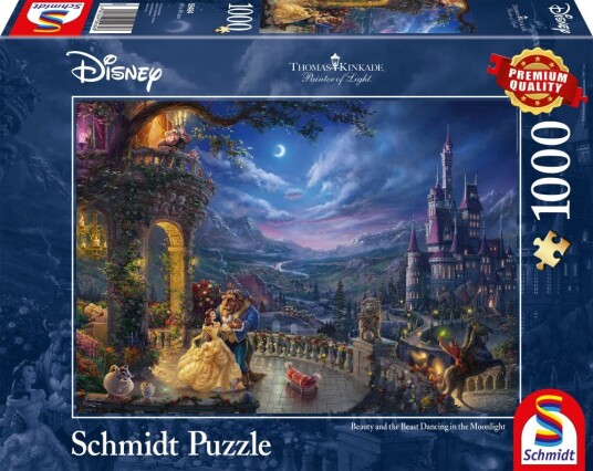 Disney The Beauty and Beast Dancing Thomas Kinkade Puslespill 1000 brikker Schmidt Disney The Beauty and Beast Dancing Thomas Kinkade Puslespill 1000 brikker Schmidt