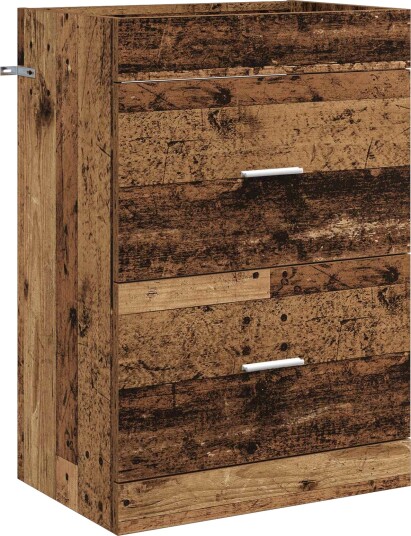 Badskapinet under vask Gammelt tre 56 x 37,5 x 81 cm
