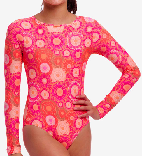Funkita Badedrakt Langskudd UV50+ Ahelhe 10 år 140 Badetøy Rosa