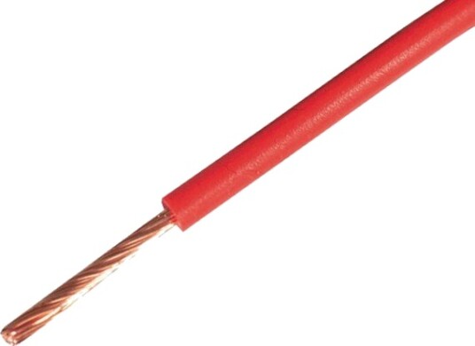 RKUB Lavspenningskabel OFC 0,75 mm² Rød