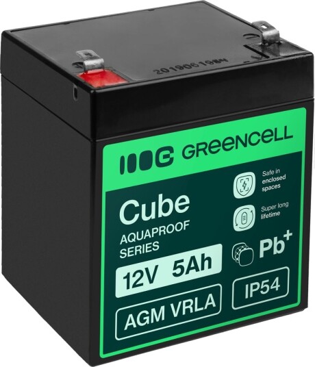 Green Cell Greencell AGM VRLA 12v 5ah Vedlikeholdsfritt Batteri