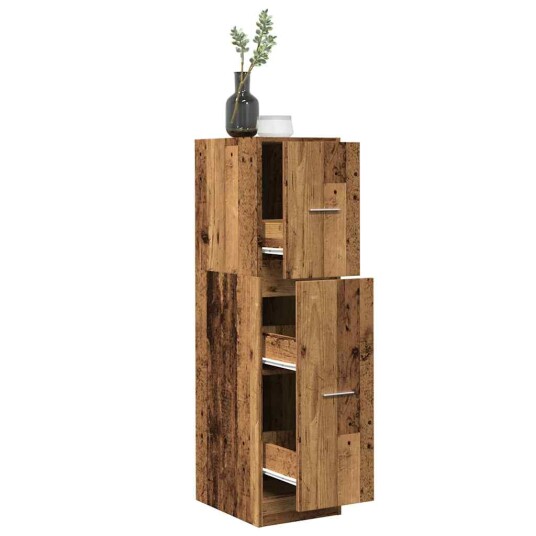  Apotekskap gammelt tre 30x41x118 cm konstruert tre 8721158399656