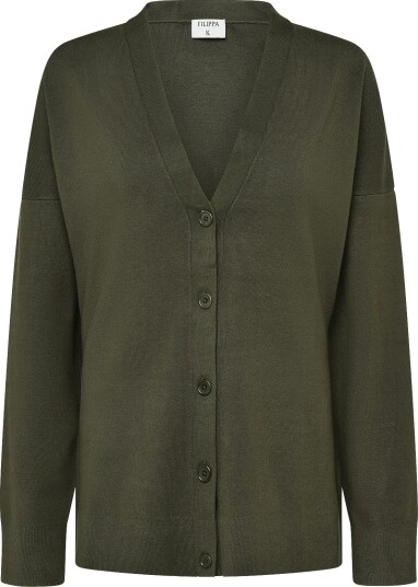 Filippa K Hourglass Cardigan DARK MOSS GREEN S