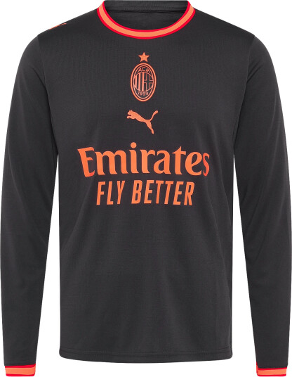 PUMA Ac Milan Third Jersey Replica Ls Grey S