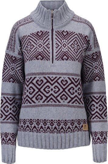 Dale Of Norway Women's Rasletind Sweater Light Blue/Melange Wine M Dale Of Norway Women's Rasletind Sweater Light Blue/Melange Wine M