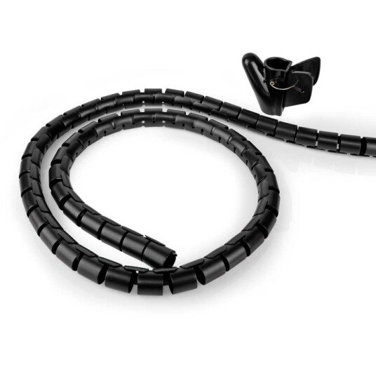 Nedis Spiral Kabelhylse for Organisering av Kabler – Maks 28 mm – Sort