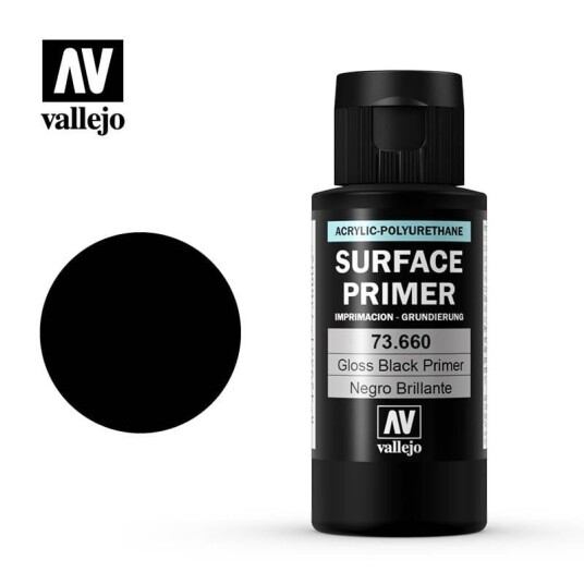 Vallejo Surface Primer Gloss Black 60ml