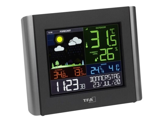 TFA VIEW METEO Værstasjon trådløSvart TFA VIEW METEO Værstasjon trådløSvart