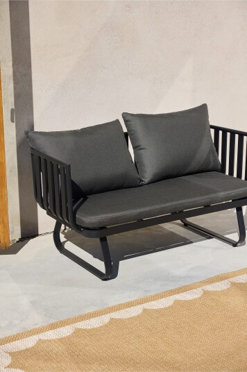 Jotex 2seters Utesofa Svart SARE 2234486010