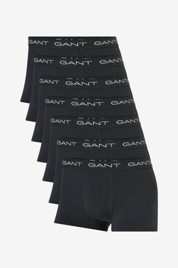 Gant 7-Pack Trunks Herre Boksershorts Svart L Gant 7-Pack Trunks Herre Boksershorts Svart L