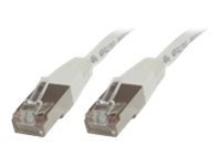 MicroConnect - Nettverkskabel - RJ-45 (hann) til RJ-45 (hann) - 5 m - skjermet, beskyttet tvunnet parkabel (STTP) - CAT 6 - halogenfri, flertrådet - hvit