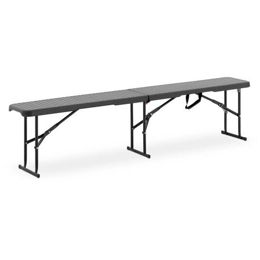 Royal Catering Sammenleggbar benk 1830 x 300 430 mm kg Sort RC-FB_2