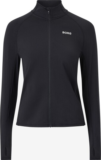 Björn Borg - Treningstrøye Borg Full Zip Midlayer - Svart