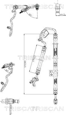 Hydraulikkslange, styring TRISCAN 8516 23009