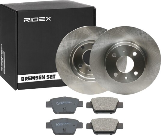 Bremseskiver og -klosser RIDEX 3405B0377