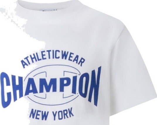 Champion T skjorte Hvit m. Blå Champion 15 16 år (170 176) T skjorte
