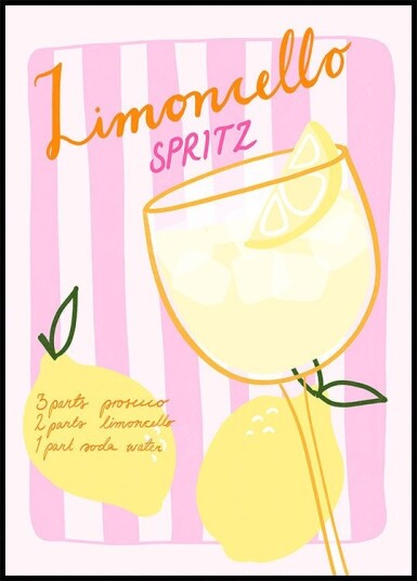 Citrus Cocktail Delight Plakat / 50x70cm