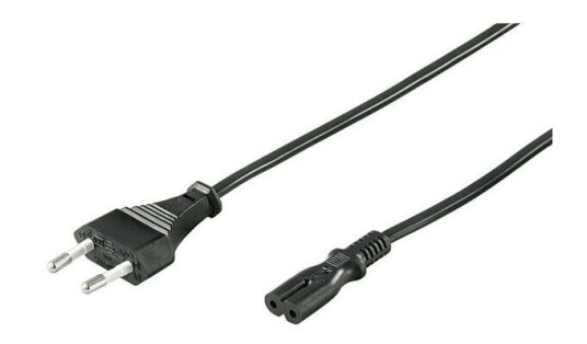 Pro Strømkabel C7 3m Svart - Eurokontakt 2-pins