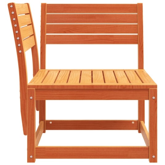  Hagesofa for hjørne voksbrun 73x73x78 cm heltre furu 844666