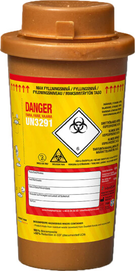 WoodSafe beholder for farlig avfall 0,5 L 1 stk WoodSafe beholder for farlig avfall 0,5 L 1 stk