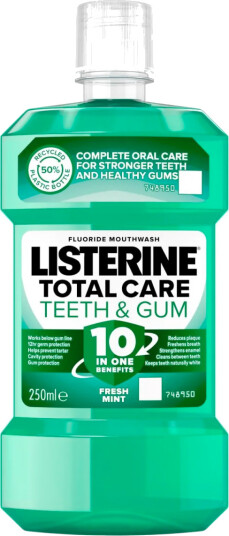 Listerine Munnvann Total Care Teeth & Gum Defense 250 ml. Listerine Munnvann Total Care Teeth & Gum Defense 250 ml.