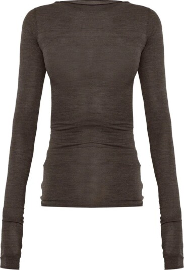 Rick Owens Dame Topper Brun M,
