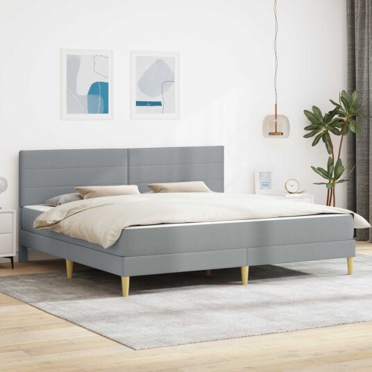 vidaXL Sengestamme 180 x 200 cm Lysegrå vidaXL Sengestamme 180 x 200 cm Lysegrå
