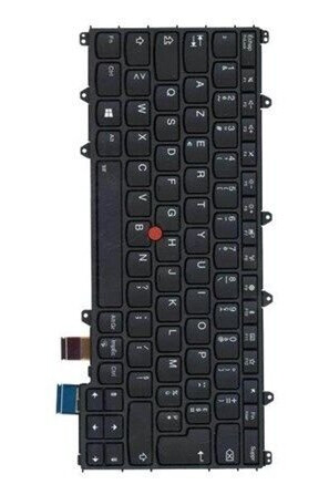 Lenovo - notebook replacement keyboard - French - black - Brbart tastatur - til utskifting - Fransk - Svart