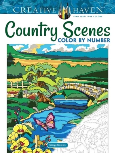 Creative Haven Country Scenes Color By Number Av George Toufexis