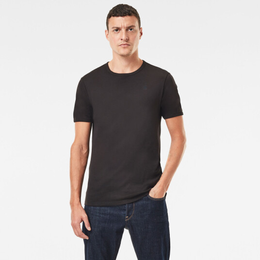 G-Star RAW Basic T-Shirt 2-Pack - Black - Men M Black male