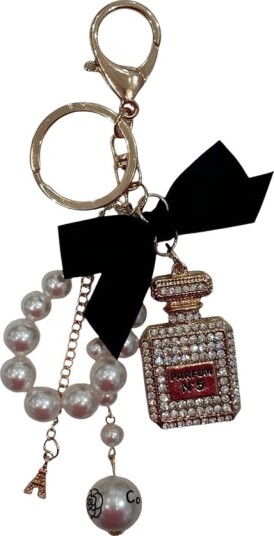 DARK Perfume & Pearl Bag Charm Black Bow DARK Perfume & Pearl Bag Charm Black Bow
