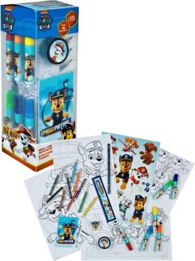 Paw Patrol skriveog tegnesett med motivark og klistremerker