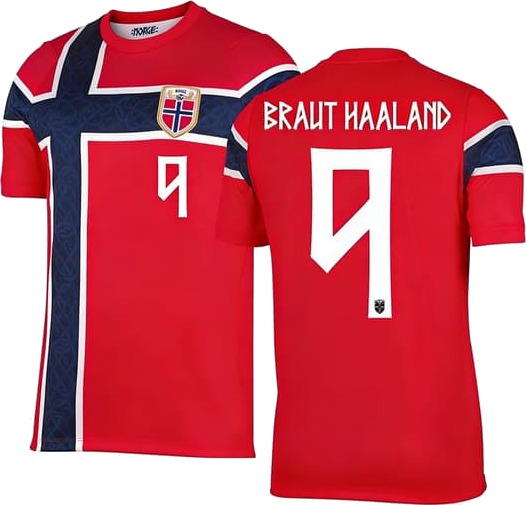 Norges landslagsdrakt for barn og voksne, Haaland-design (bt) 100