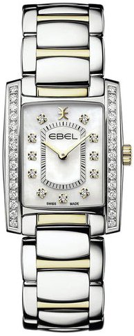 Ebel Dameklokke 1216485 Brasilia Hvit/18 karat gult gull