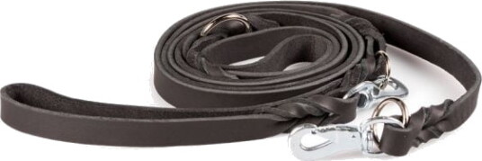 Feel Leather Braid Lærkobbel Multi Svart (2.2 X 300 cm)