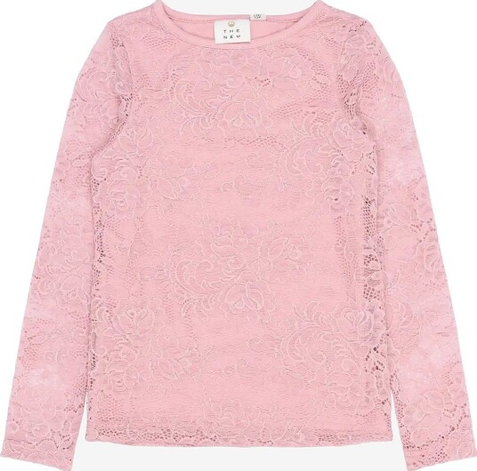 The New Tnsybil L_S Lace Tee - SILVER PINK - 98/104
