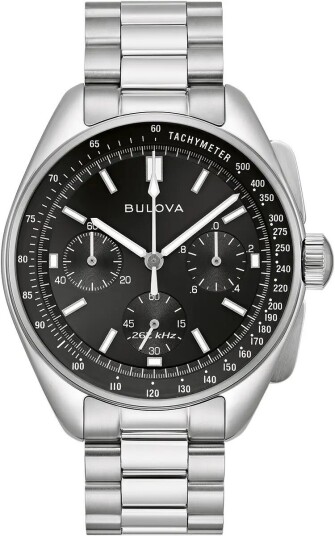 Bulova Herreklokke 96K111 Lunar Pilot Sort/Stål Ø43.5 mm