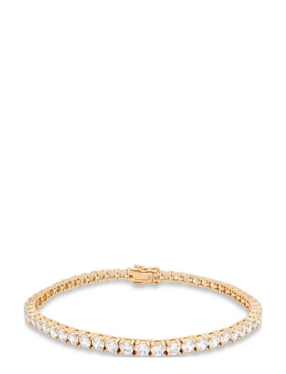 MARMARA STERLING Goldplated Tennis Bracelet |Guld |One Size 17 cm