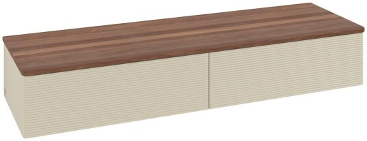Villeroy & Boch Villeroy & Boch Antao Sideskap 160x50x26,8 cm u/lys Grå Matt/Valnøtt Villeroy & Boch Villeroy & Boch Antao Sideskap 160x50x26,8 cm u/lys Grå Matt/Valnøtt