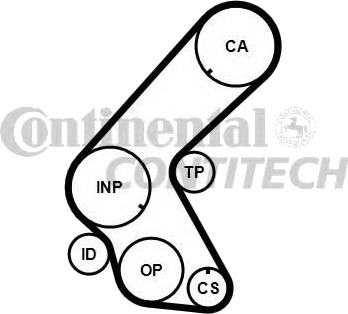 Registerreim sett CONTITECH CT1014K2 Registerreim sett CONTITECH CT1014K2